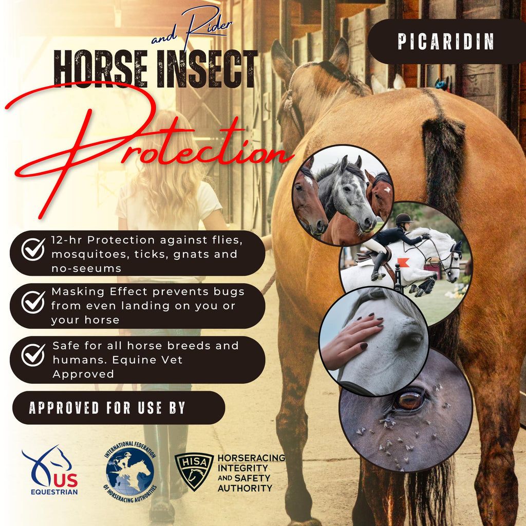 Picaridin 10oz Continuous Spray 32oz Refill 80ct Wipes Horse Fly Repellent T7898