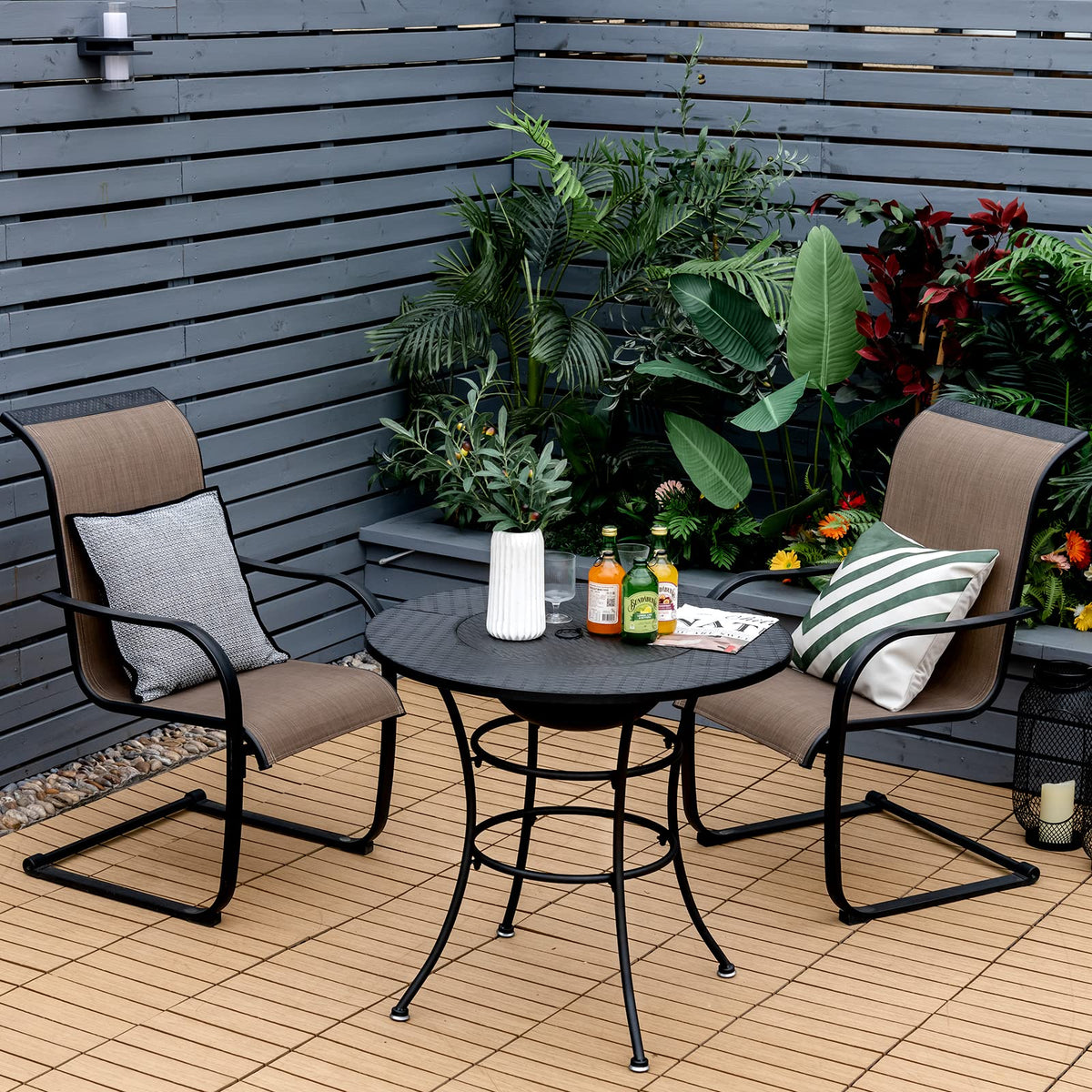 4-in-1 Outdoor Fire Pit Dining Table G8195