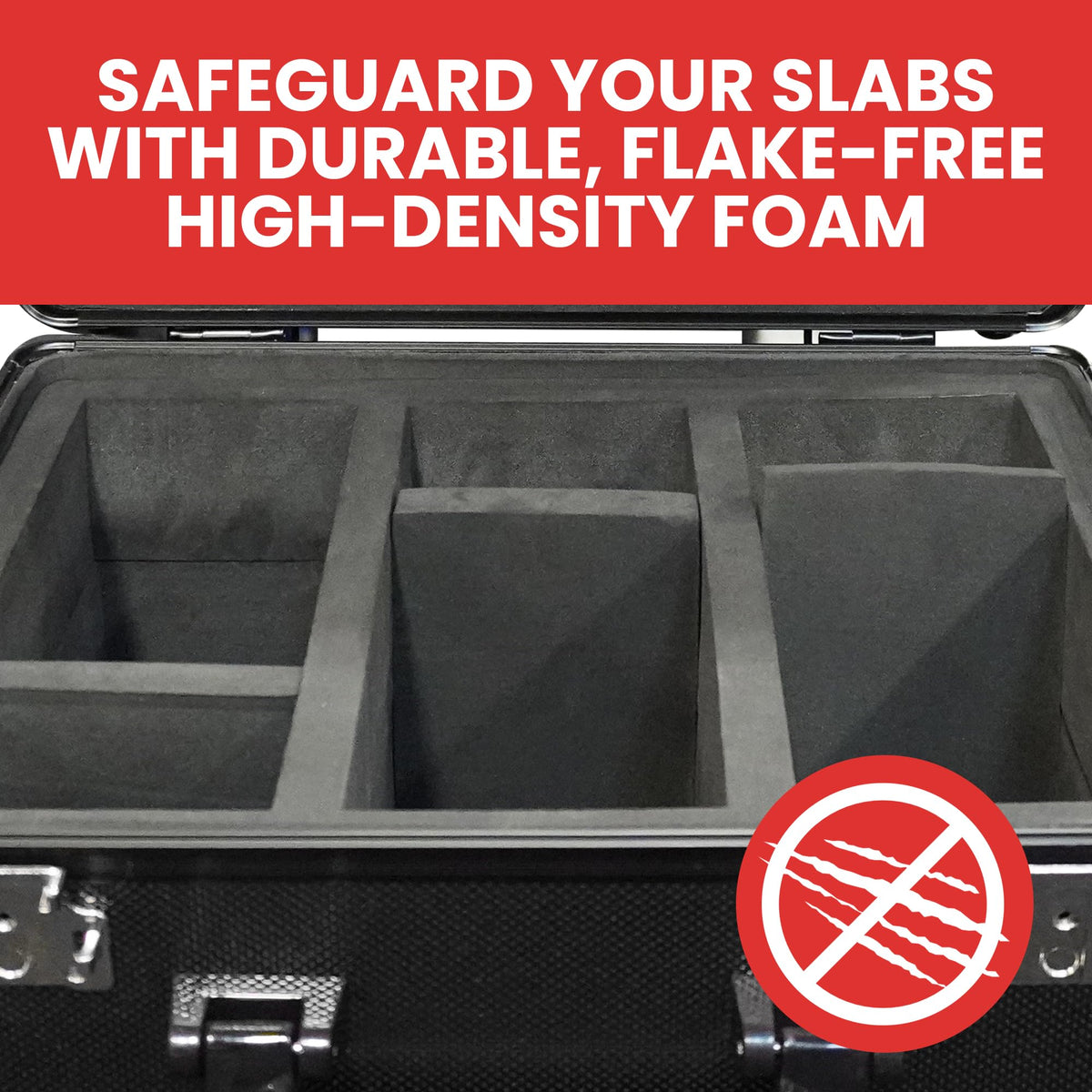 Black 3 Row Graded Card Storage Box with TSA Lock A5751