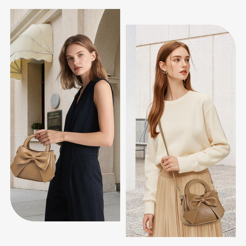 Vegan Leather Crossbody Bag with Top Carry Handle Y17611