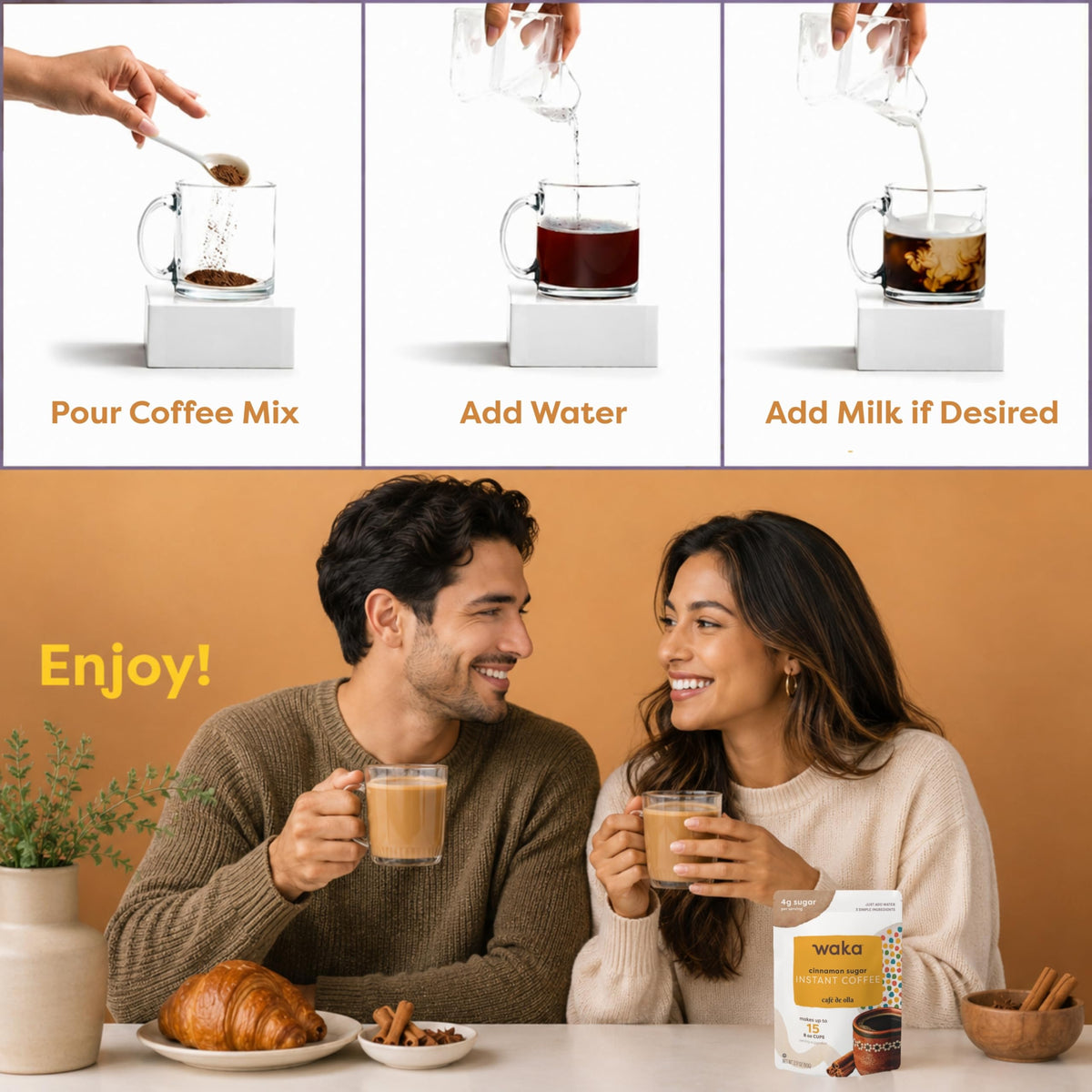 Instant Coffee, Slightly Sweetened, Cinnamon A61968