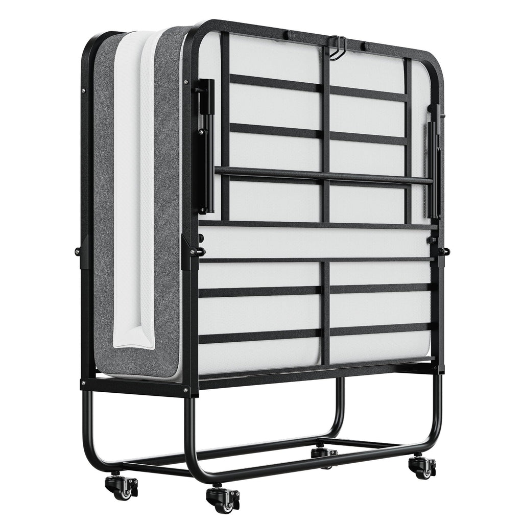 Twin Folding Bed with 5" Memory Foam Mattress Z852