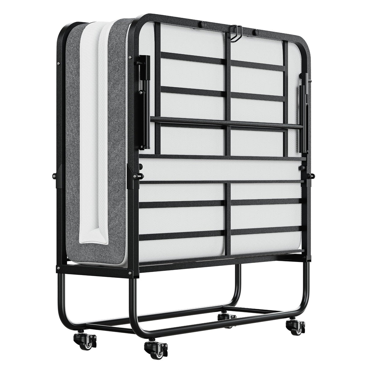 Twin Folding Bed with 5" Memory Foam Mattress Z852