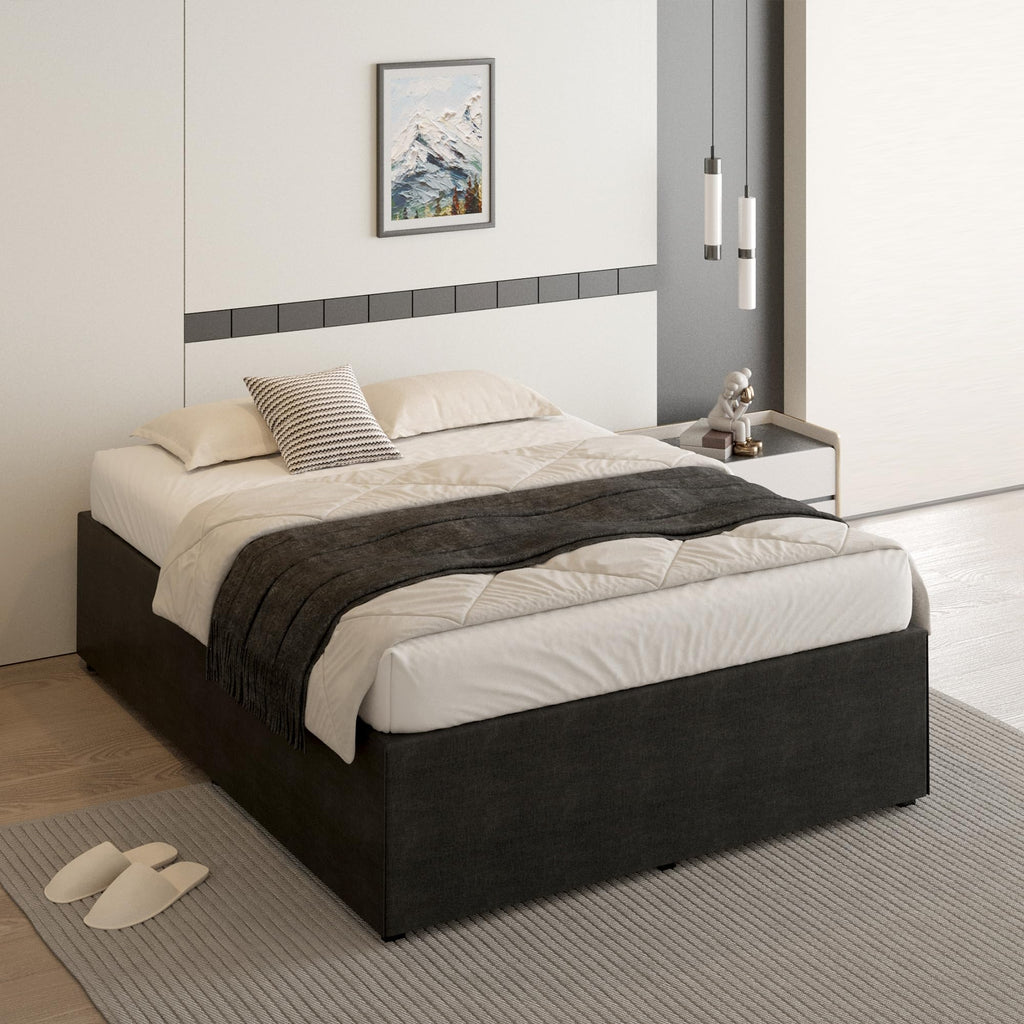 18 Inch Queen Size Metal Bed Frame C75558
