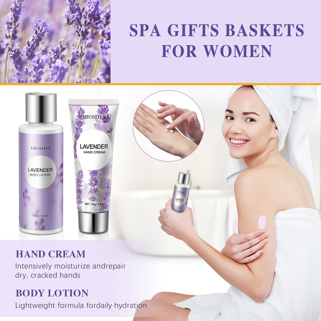 10 Pc Lavender Bath Gift Set T17691