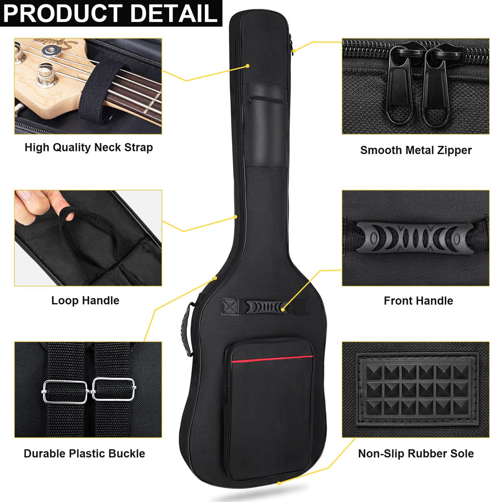7mm Padding Waterproof Electric Bass Guitar Bag U465543