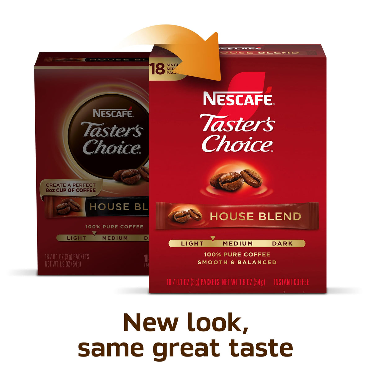 Instant Coffee Packets Light Medium Roast 144 Packets Y107276