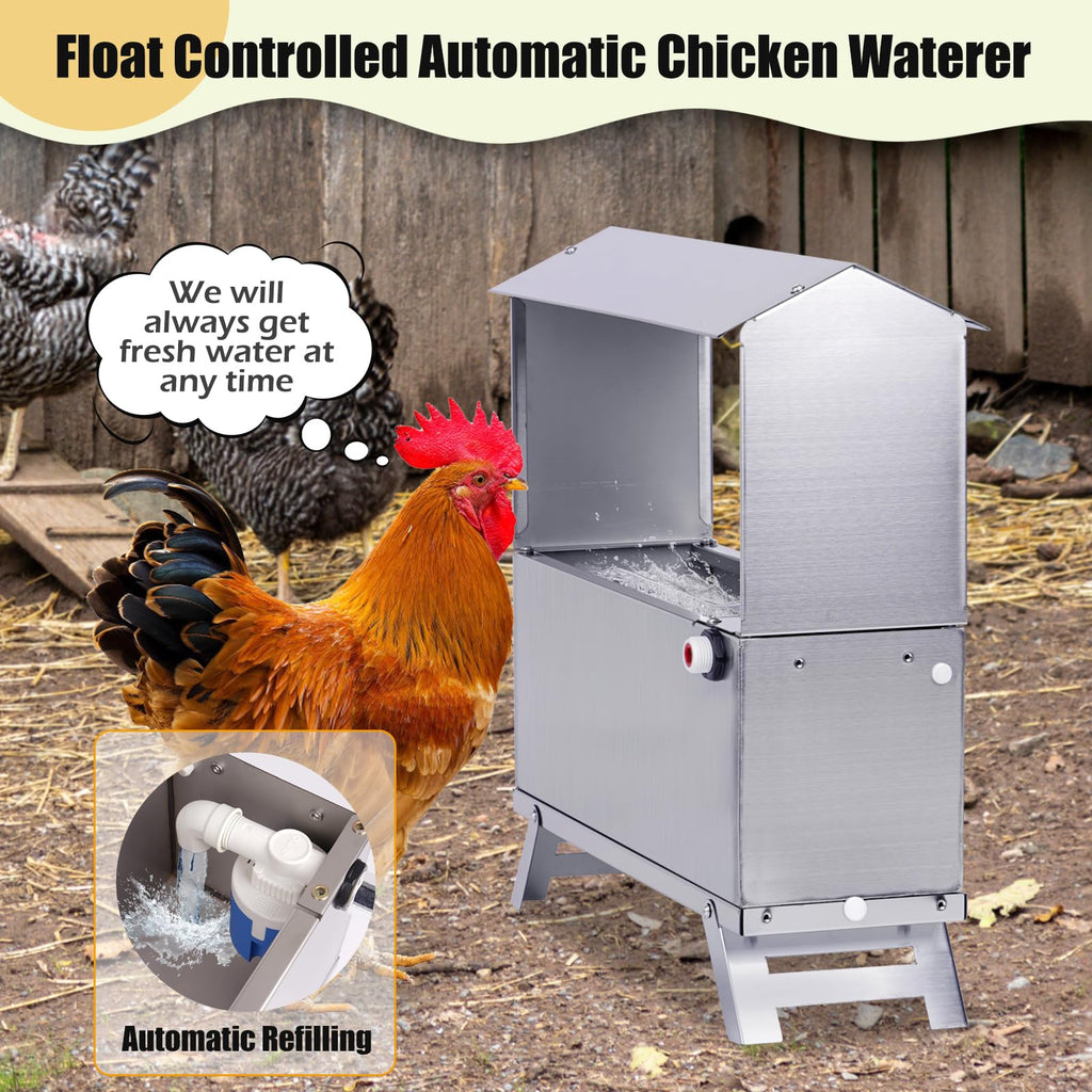 Stainless Steel Automatic Chicken Waterer J777