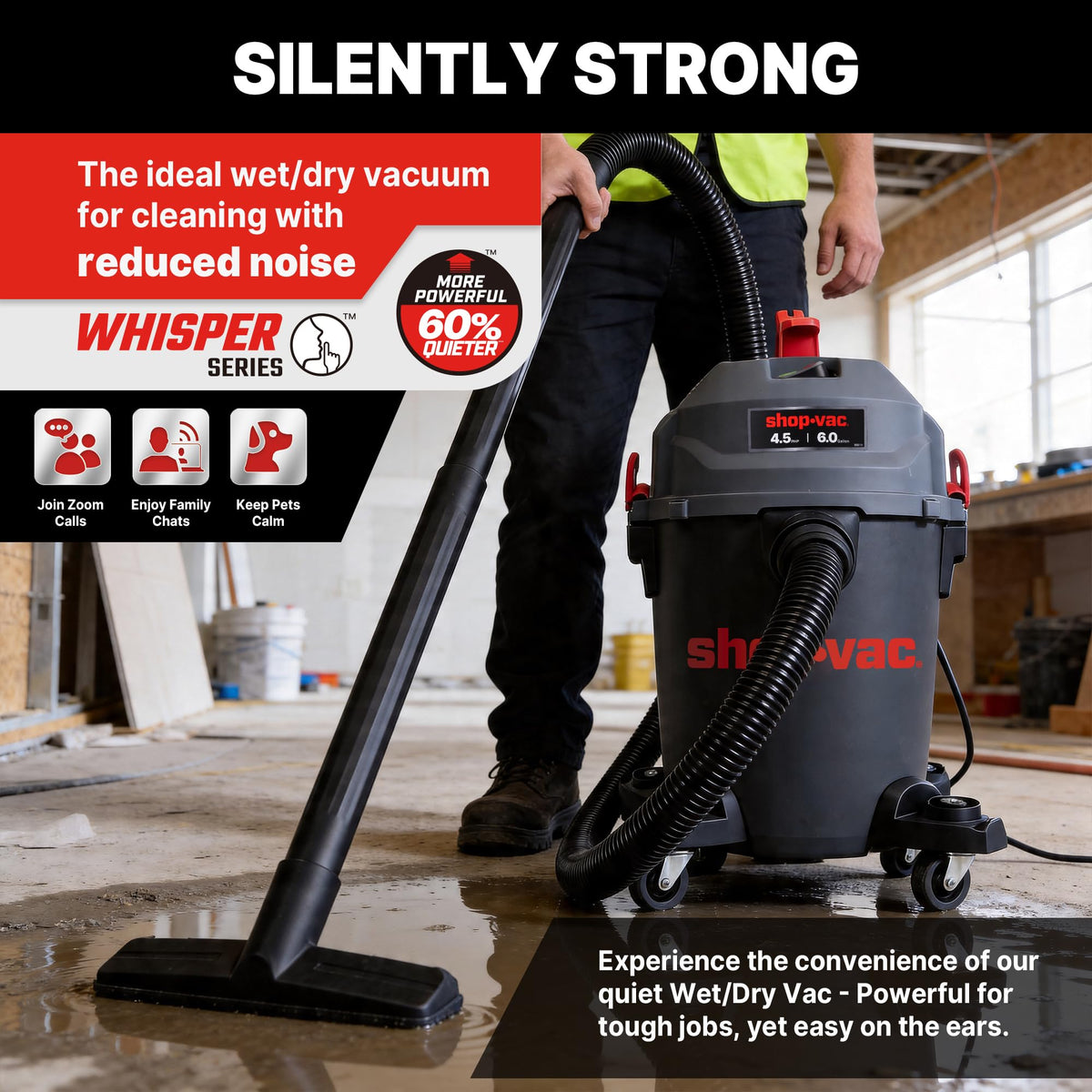6 Gallon Wet and Dry Shop Vacuum F40970
