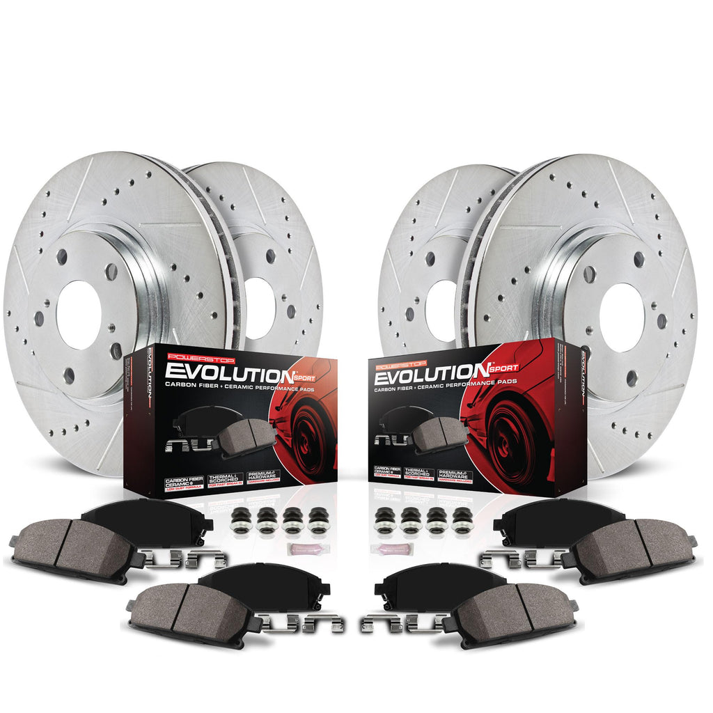 Brake Pad & Rotor Kit Front & Rear P69168