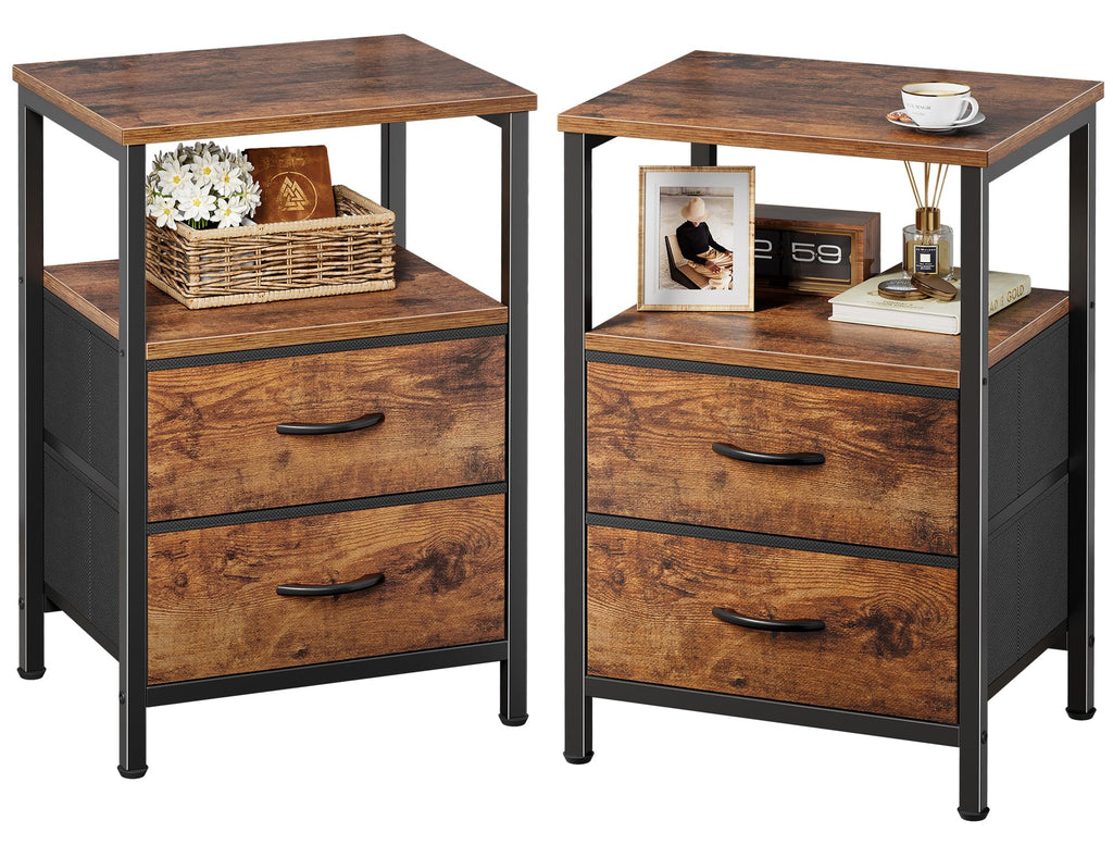 Night Stand Set of 2 with 2 Drawers U150389