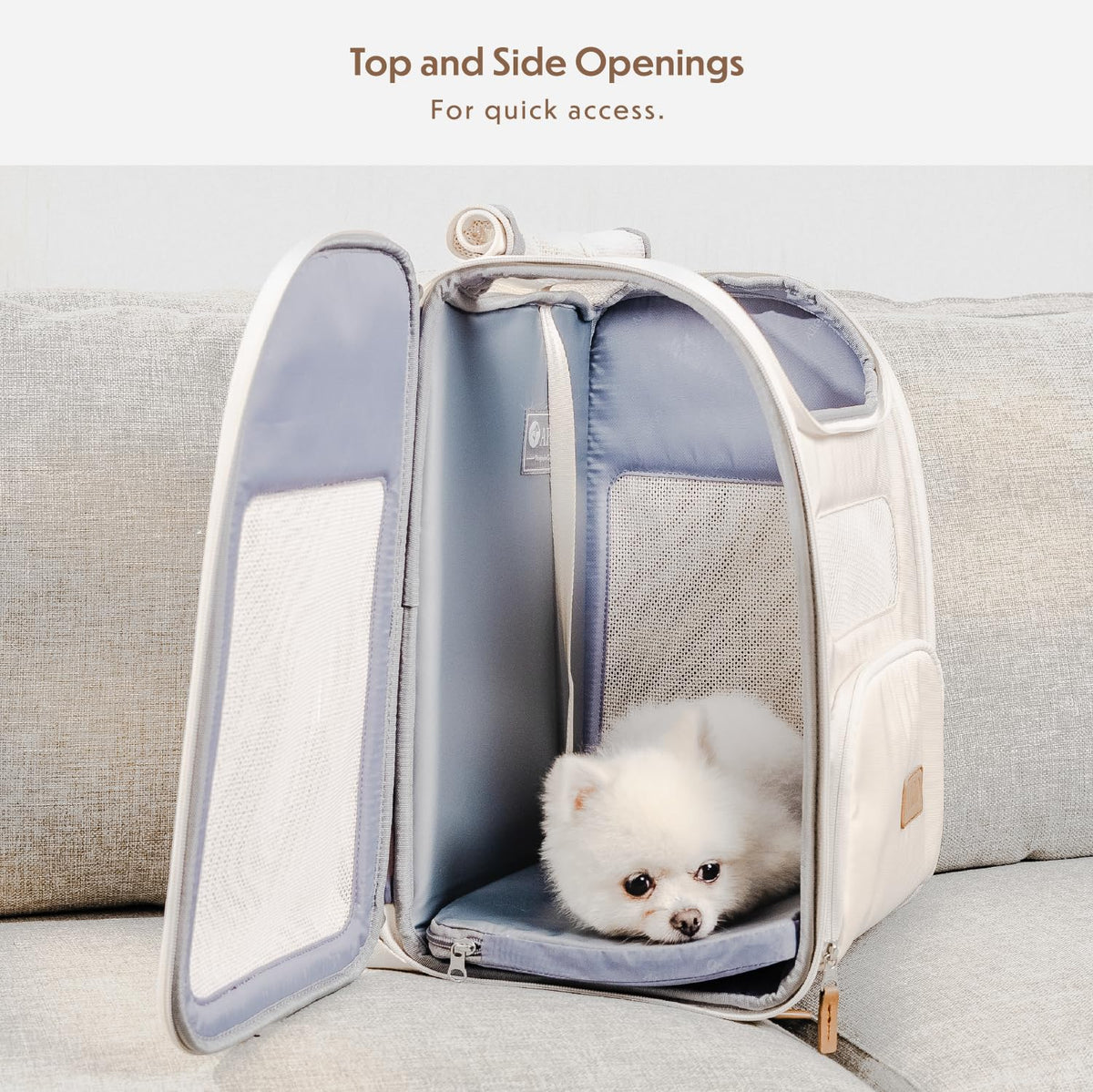 Tan Pet Backpack Carrier P342