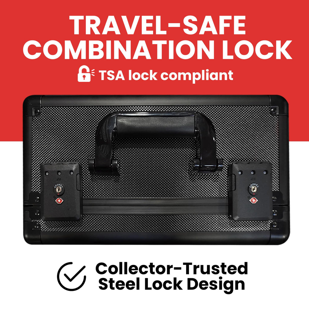 Black 3 Row Graded Card Storage Box with TSA Lock A5751
