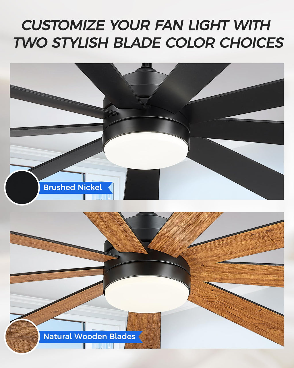 72 Inch Ceiling Fan with Light M3230