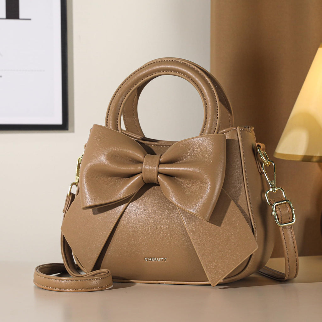 Vegan Leather Crossbody Bag with Top Carry Handle Y17611
