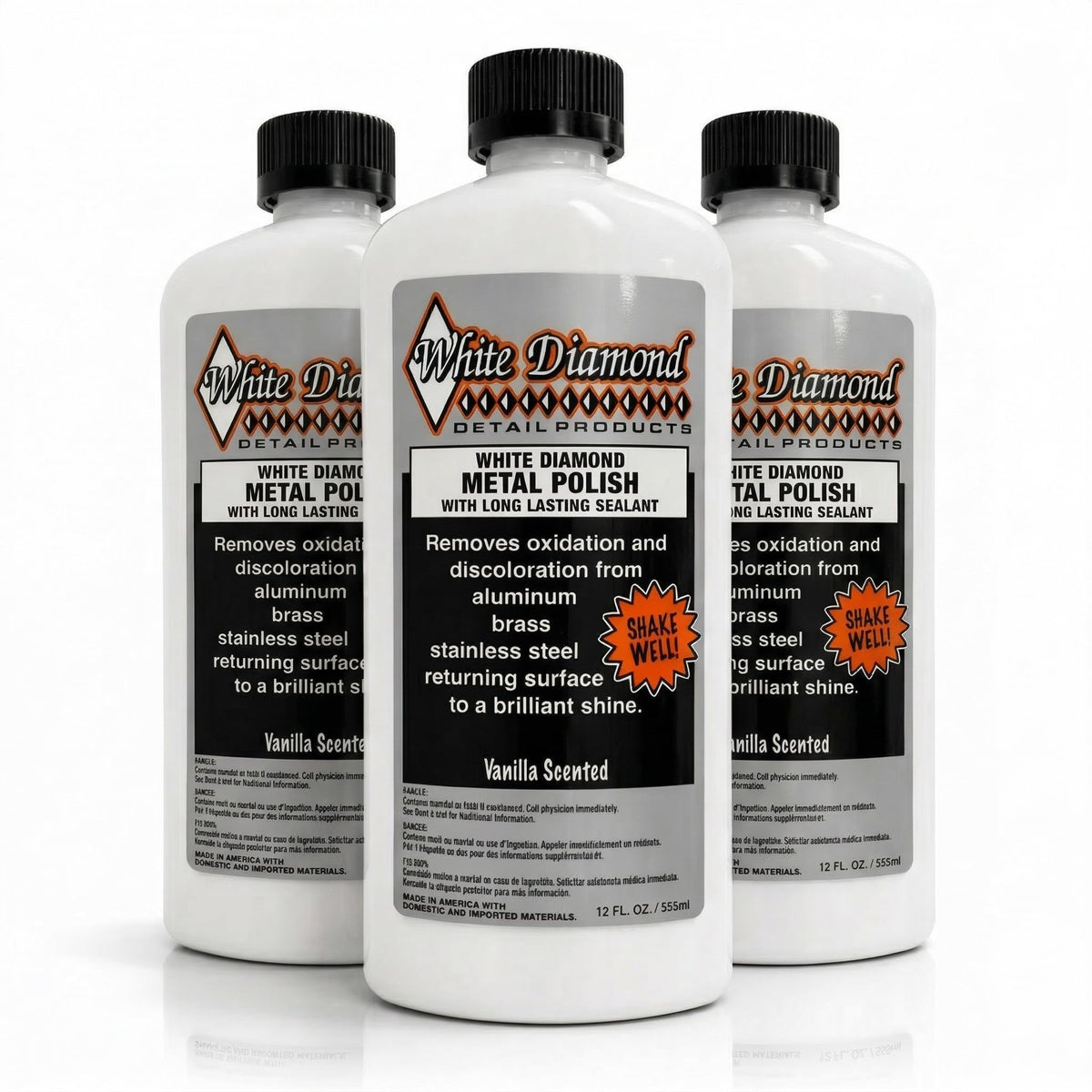 White Diamond Metal Polish & Sealant 3 Pack C14461
