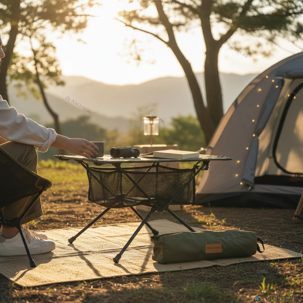 Ultralight Foldable Camping Table with Mesh X567
