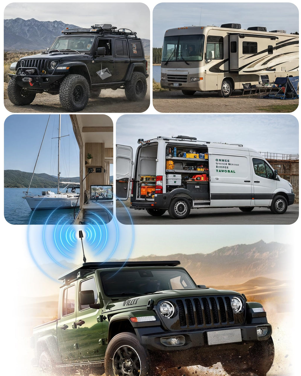 Cell Phone Signal Booster for Truck RV Vehicle X101021