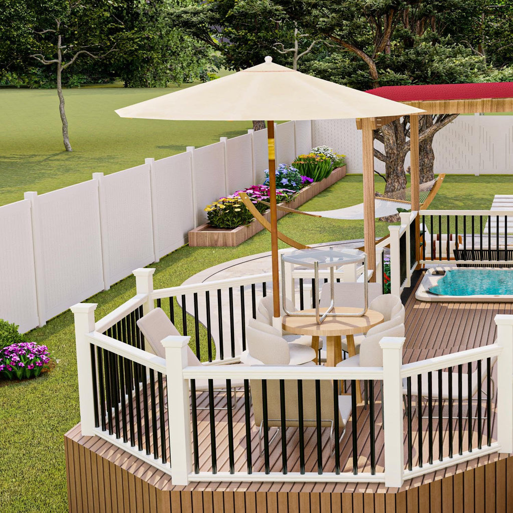 105 Pack 26" Black Aluminum Deck Balusters M658