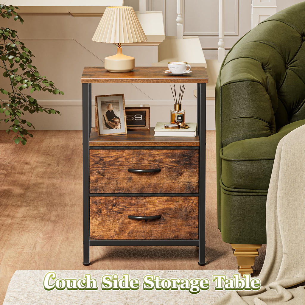 Night Stand Set of 2 with 2 Drawers U150389
