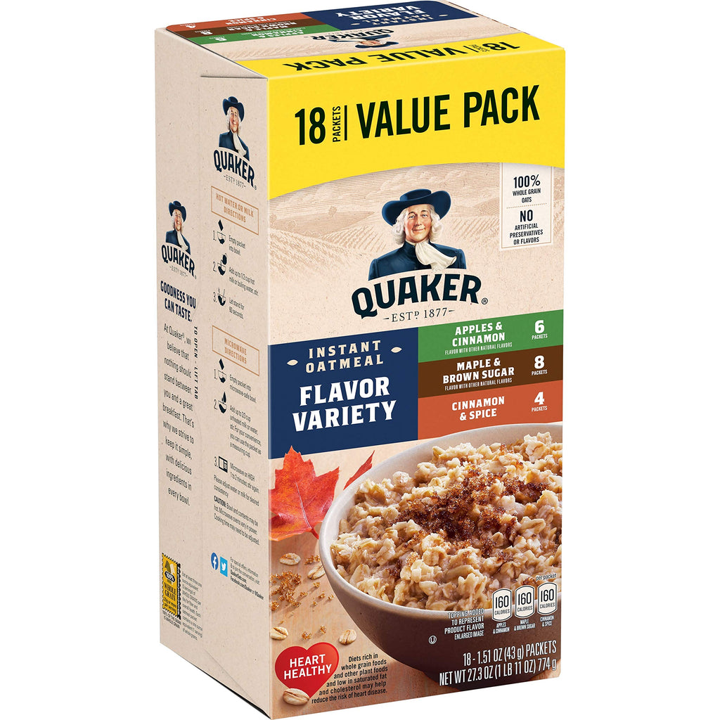 Instant Oatmeal 18 Count T821