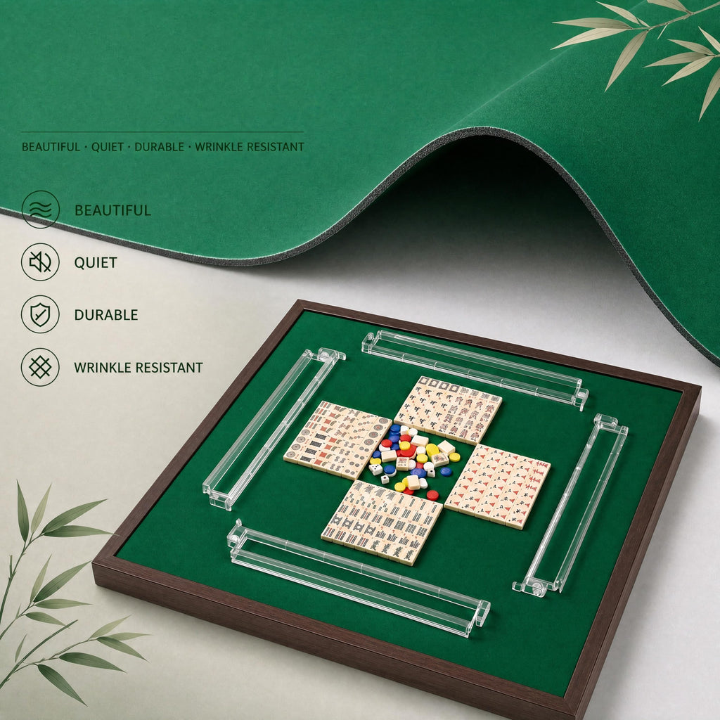 Cream 166 Acrylic Tiles American Mahjong Set J345793