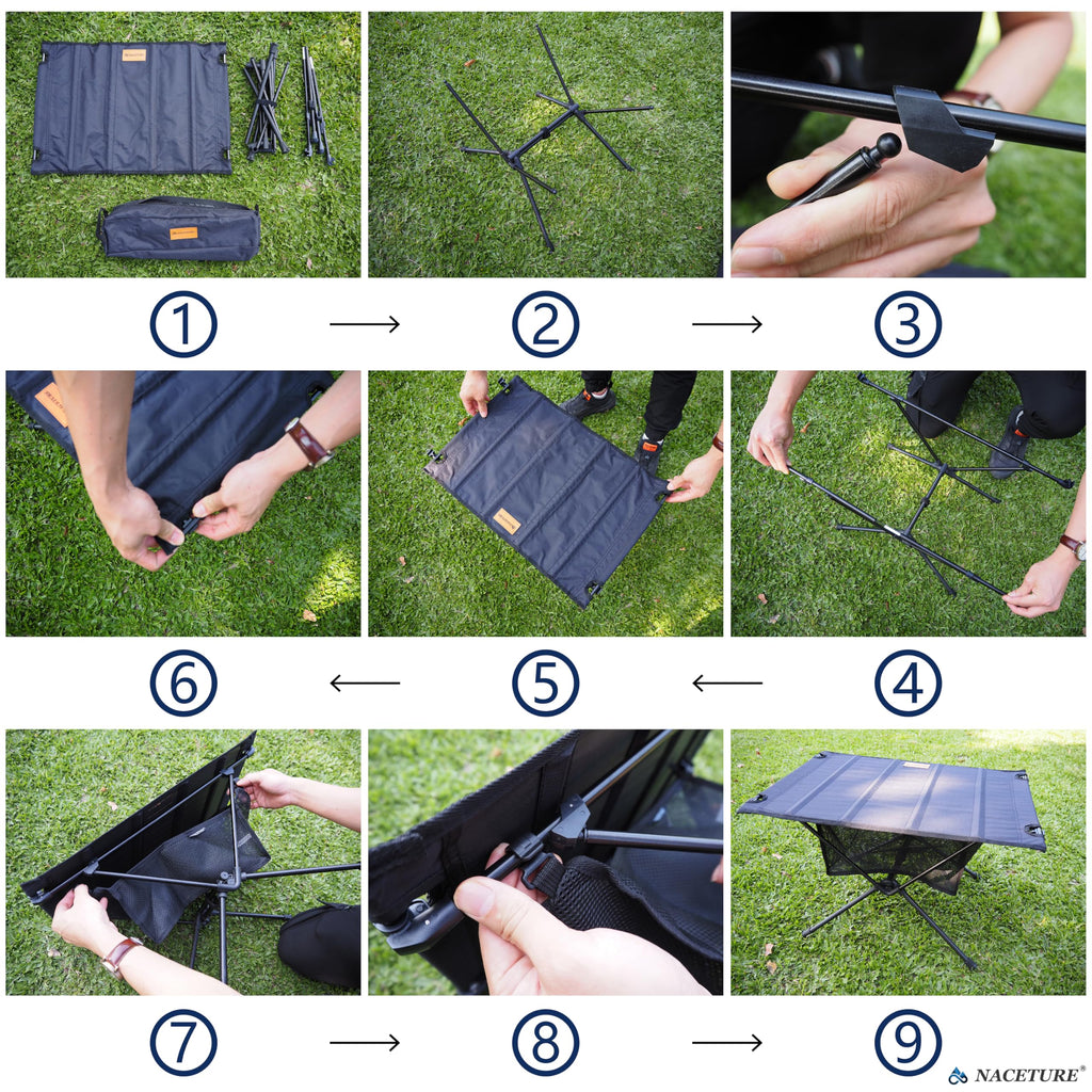 Ultralight Foldable Camping Table with Mesh X567