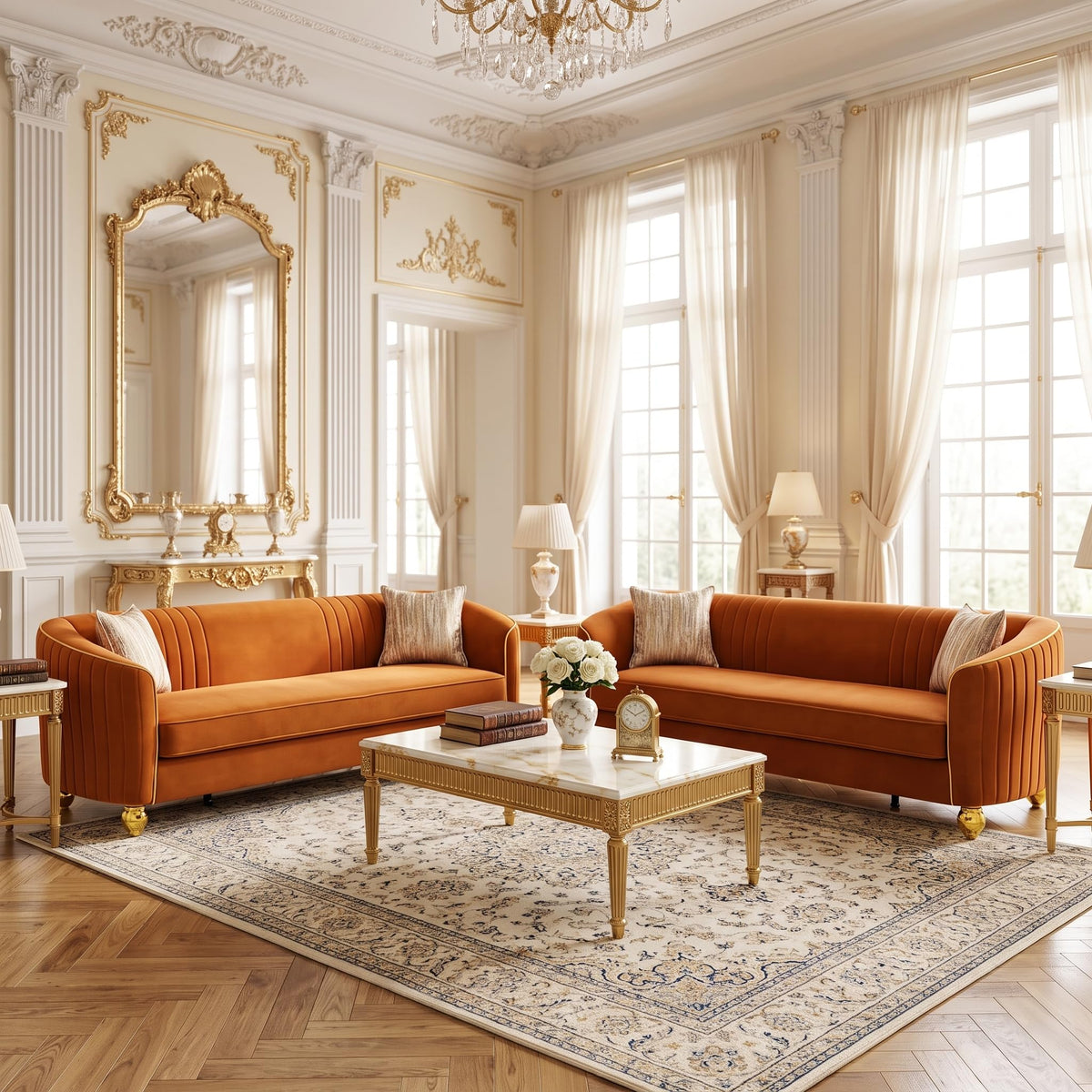 2-Piece Velvet Sofa Set L581814