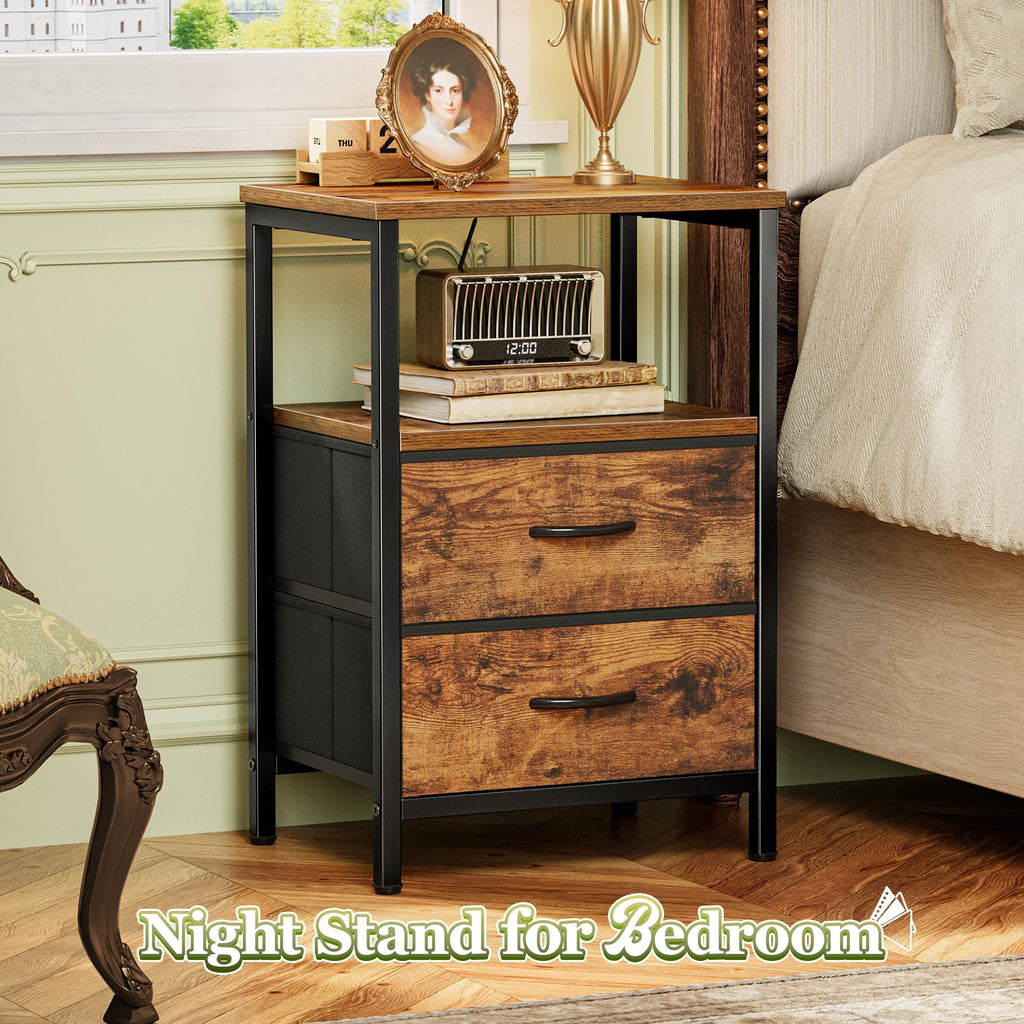 Night Stand Set of 2 with 2 Drawers U150389