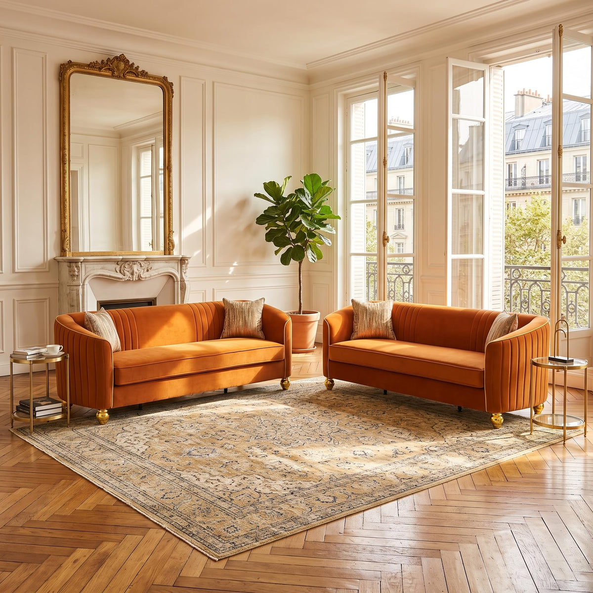 2-Piece Velvet Sofa Set L581814