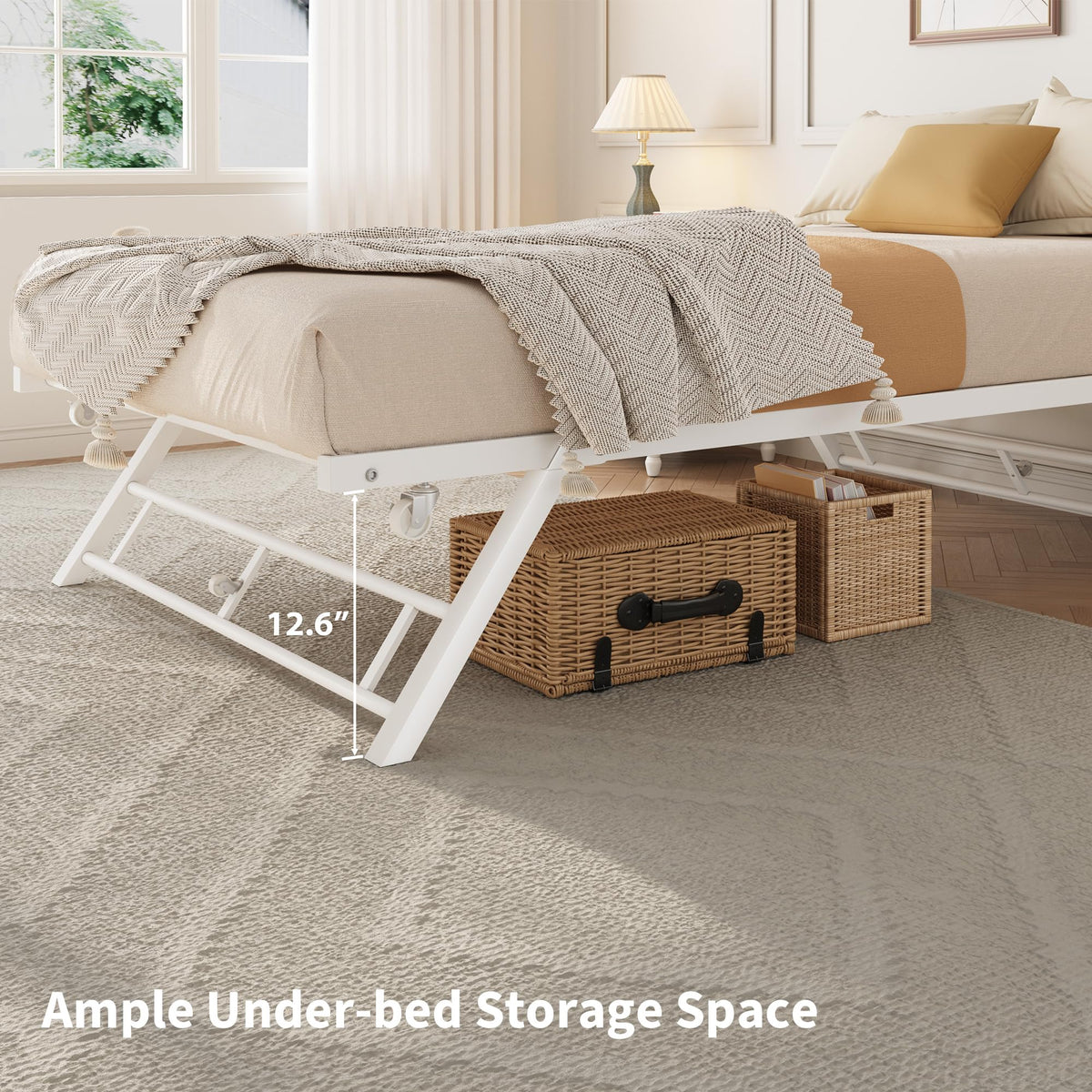 Twin Pop Up Trundle Bed U392